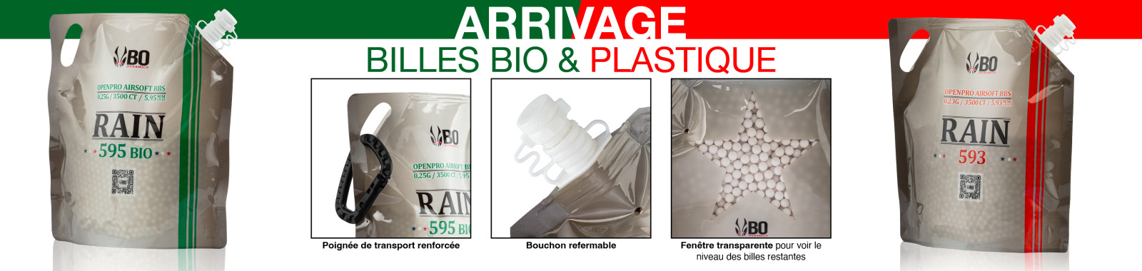 ARRIVAGE BILLES BIO & PLASTIQUE BO MANUFACTURE