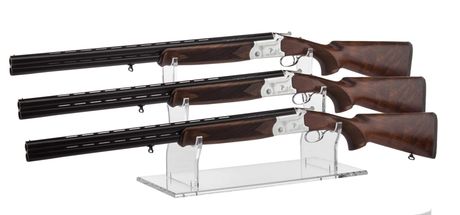 Transparent plexiglass rifle holder