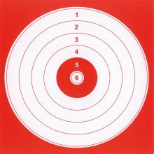 Photo A52241-1 100 targets cartons 14 x 14 cm