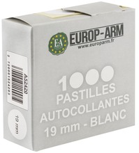 Pastilles autocollantes diam. 15 ou 19 mm