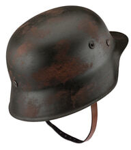 A54312-3-Reproduction casque Allemand M35 vieilli Photo A54312-3-Reproduction casque Allemand M35 vieilli