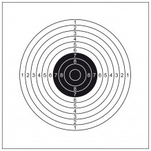 Photo A56106-2 Shoot Again cardboard targets pack 14 x 14 cm (x10)