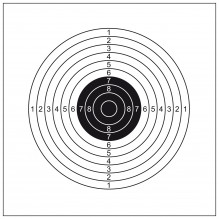 Photo A56106 Shoot Again cardboard targets pack 14 x 14 cm (x5)