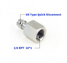 Photo A60009-1 Adaptateur HPA / PCP  1/8 NPT avec connecteur type US