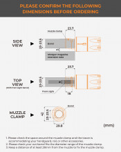 A60019-6 Silencieux tracer Quark C pour Fusil à pompe airsoft ACETECH Photo A60019-6 Silencieux tracer Quark C pour Fusil à pompe airsoft ACETECH