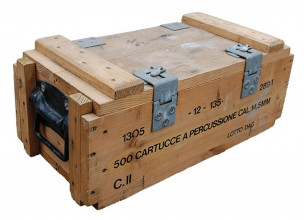 Photo A60396-01 Surplus wooden ammo crate