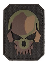 PVC Patch Skull Camo 6 x 4.5cm