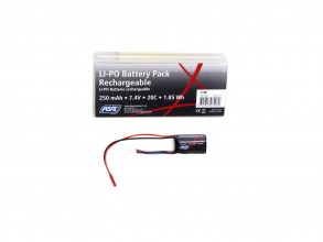 HPA 2S 7.4V 250mAh 20C Lipo battery