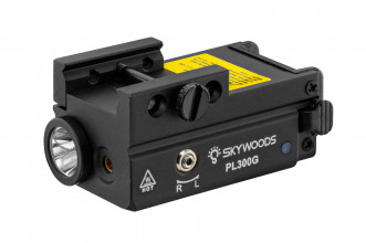 Lampe tactique + viseur laser vert Skywoods L53980