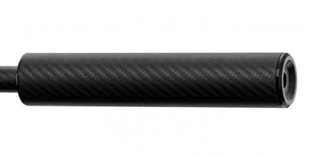 40x200mm carbon silencer with Storm PC1 foam