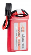 Photo A63004 2S 7.4V 1200mAh 25C Lipo battery 1 stick