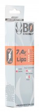A63005-2 2S 7.4V 1200mAh 25C Lipo battery 2 sticks Photo A63005-2 2S 7.4V 1200mAh 25C Lipo battery 2 sticks