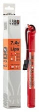 Photo A63037-1 1 stick batterie Lipo 2S 7.4V 1000mAh 25C