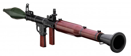 A65201-07.jpg Airsoft replica rocket launcher RPG-7 metal & fake wood Photo A65201-07.jpg Airsoft replica rocket launcher RPG-7 metal & fake wood