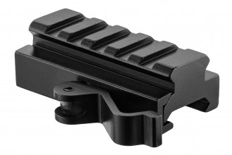 Photo A65314-2 RAIL BO REHAUSSE PICATINNY QD 5 SLOTS