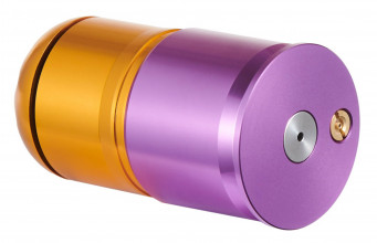 A68596-2 Grenade 40mm à gaz 60 BB's Violet/Orange Photo A68596-2 Grenade 40mm à gaz 60 BB's Violet/Orange