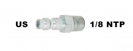 HPA / PCP male 1/8 NPT US type adapter