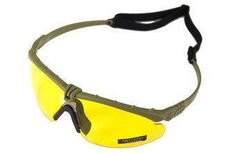 Photo A69642-Lunettes Battle Pro Thermal Vert/Jaune - Nuprol