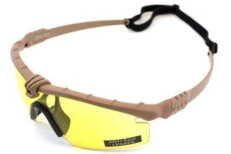 Photo A69680-Lunettes Battle Pro Thermal Tan/Jaune - Nuprol