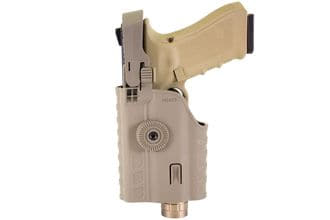 Photo A69956T-2-Holster rigide eu serie réplique et lampe tan - Nuprol