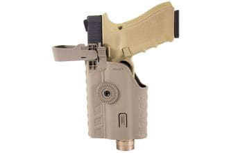 Photo A69956T-3-Holster rigide eu serie réplique et lampe tan - Nuprol