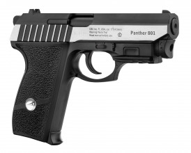 Photo ACP701-2 Pistolet Co2 culasse mobile BORNER PANTHER 801 cal. 4.5mm BB's avec laser intégré