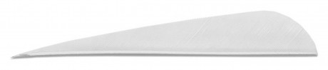 Plumes Rondes 4'' RW Blanches - Paquet de 24