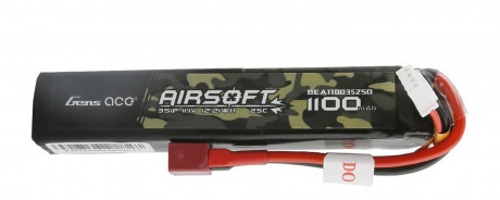 Photo BAT116 Gen Ace Lipo 11.1V 25C 3S1P 1100mAh airsoft battery