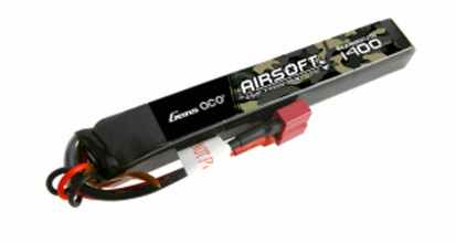 Photo BAT124-1 2S 7.4V 1400mAh 25C Lipo battery 1 stick Genspow