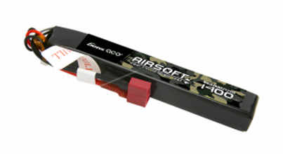 Photo BAT124-3 Batterie Lipo 2S 7.4V 1400mAh 25C 1 stick Genspow