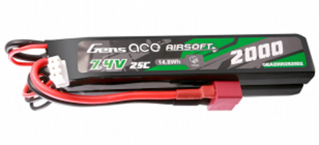 Photo BAT129-2 Batterie 7,4v 2000 mah T-dean