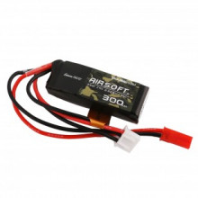 Photo BAT133-3 Batterie Lipo 7.4V 300mah 35C 1 element JST-SYP PLUG Genspow