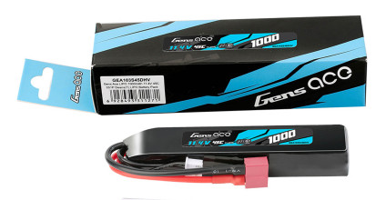 BAT136-01.jpg Gens Ace 1000mAh LiPo Battery – 45C – 11.4V HV – Deans T Connector Photo BAT136-01.jpg Gens Ace 1000mAh LiPo Battery – 45C – 11.4V HV – Deans T Connector