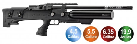 Carabine à air PCP Aselkon MX8 Evoc Régulateur 