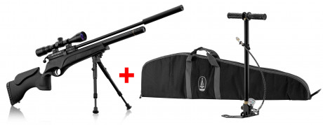 BSA Scorpion rifle pack + 3-9x40 + bipod + pump + ...