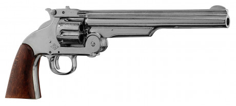CD1008NQ-02 Réplique décorative Denix de Revolver Smith & Wesson 1869 nickelé Photo CD1008NQ-02 Réplique décorative Denix de Revolver Smith & Wesson 1869 nickelé