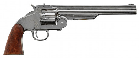CD1008NQ-03 Réplique décorative Denix de Revolver Smith & Wesson 1869 nickelé Photo CD1008NQ-03 Réplique décorative Denix de Revolver Smith & Wesson 1869 nickelé
