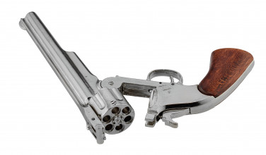CD1008NQ-04 Réplique décorative Denix de Revolver Smith & Wesson 1869 nickelé Photo CD1008NQ-04 Réplique décorative Denix de Revolver Smith & Wesson 1869 nickelé