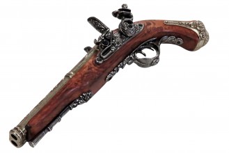CD1026-05 Decorative replica Denix of French pistol with 2 barrels 1806 Photo CD1026-05 Decorative replica Denix of French pistol with 2 barrels 1806