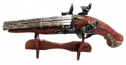 CD1026-06 Decorative replica Denix of French pistol with 2 barrels 1806 Photo CD1026-06 Decorative replica Denix of French pistol with 2 barrels 1806