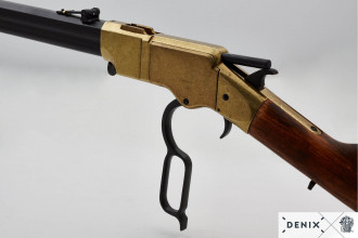 CD1030L-04 Réplique décorative Denix du fusil Henry de la Guerre de Sécession. Photo CD1030L-04 Réplique décorative Denix du fusil Henry de la Guerre de Sécession.