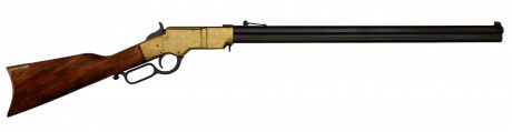 CD1030L-08 Réplique décorative Denix du fusil Henry de la Guerre de Sécession. Photo CD1030L-08 Réplique décorative Denix du fusil Henry de la Guerre de Sécession.