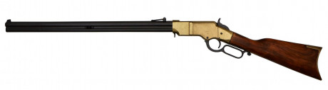 CD1030L-09 Réplique décorative Denix du fusil Henry de la Guerre de Sécession. Photo CD1030L-09 Réplique décorative Denix du fusil Henry de la Guerre de Sécession.