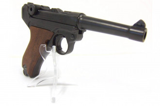 CD11432-02 Pistolet Denix Luger P08 Parabellum crosse bois Photo CD11432-02 Pistolet Denix Luger P08 Parabellum crosse bois
