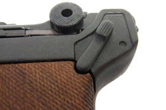 CD11432-06 Pistolet Denix Luger P08 Parabellum crosse bois Photo CD11432-06 Pistolet Denix Luger P08 Parabellum crosse bois