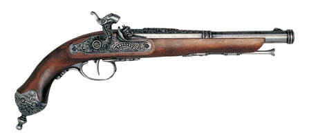 CD2113G-1-Réplique décorative Denix d'une paire de pistolets de duel Italien Photo CD2113G-1-Réplique décorative Denix d'une paire de pistolets de duel Italien