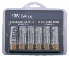 CLG3050B-01.jpg Pack de 6 cartouches Fusil à pompe airsoft BO/FABARM clear Photo CLG3050B-01.jpg Pack de 6 cartouches Fusil à pompe airsoft BO/FABARM clear