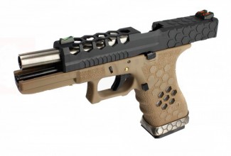 CPG41113-2 Réplique GBB VX0111 hex cut Tan/Noir Photo CPG41113-2 Réplique GBB VX0111 hex cut Tan/Noir
