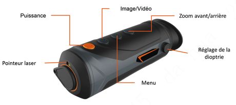 Photo DA1007-40 Monoculaire de vision thermique Pixfra M40