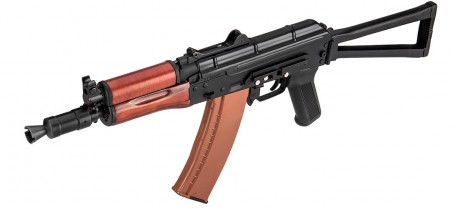 LE1056-4 Réplique AEG AKS-74U acier et bois 1,2J Photo LE1056-4 Réplique AEG AKS-74U acier et bois 1,2J